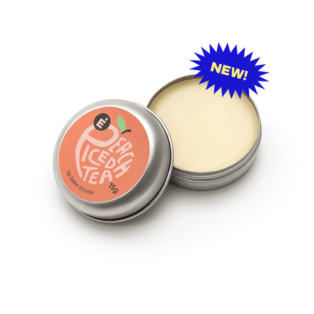 Lip Balm Incolor Peach Iced Tea - Sapė #timetoclean