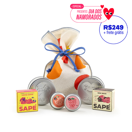 Kit Presente • Duo Brilho & Lip Balms - Sapė #timetoclean