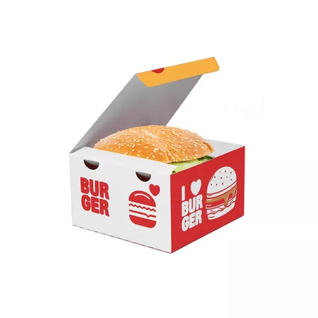 CAIXA LANCHE HAMBURGUER GRANDE FAST FOOD - 50 UNIDADES - CaixaMix Embalagens