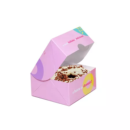 CAIXA DONUTS 1 UND EXTRA HORA DE DONUTS - 50 UNIDADES - CaixaMix Embalagens