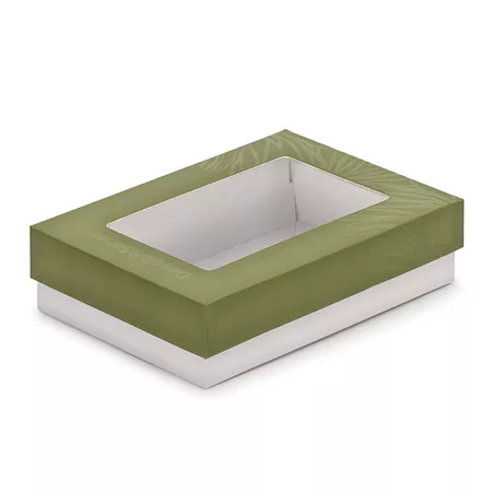 CAIXA BOMBOM PREMIUM C/VISOR 6 BOMBONS PERSONALIZADA - 50 UNIDADES - CaixaMix Embalagens
