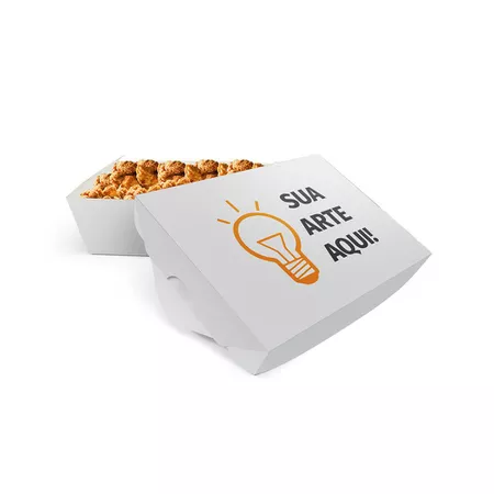 BOX FRITURA PREMIUM MÉDIA PERSONALIZADA -50 UNIDADES - CaixaMix Embalagens