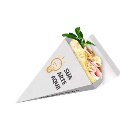 CAIXA PARA CREPE PERSONALIZADA - 50 UNIDADES - CaixaMix Embalagens