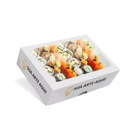 CAIXA MULTIUSO COM VISOR GRANDE PERSONALIZADA - 1000 UNIDADES - CaixaMix Embalagens