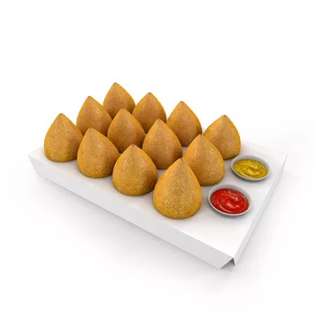 BERÇO PARA COXINHA EXTRA GRANDE BRANCO - 50 UNIDADES - CaixaMix Embalagens