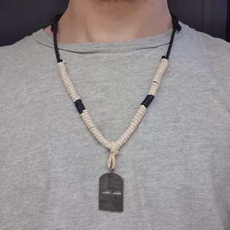 Colar Masculino Placa - Chérie Bijoux