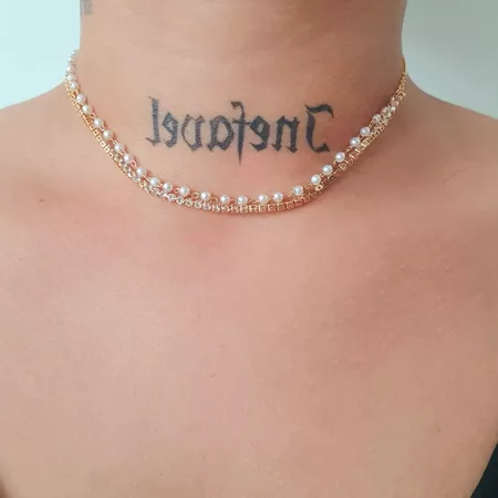 Colar Choker Duplo Riviera Folheado a Ouro 18K Pér... - Chérie Bijoux