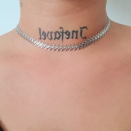 Colar Choker Folheado a Prata 925 Ramos Vazados - Chérie Bijoux