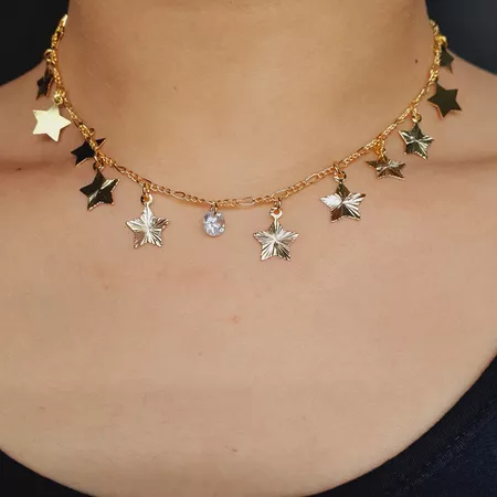 Colar Folheado a Ouro 18K Estrela - Chérie Bijoux