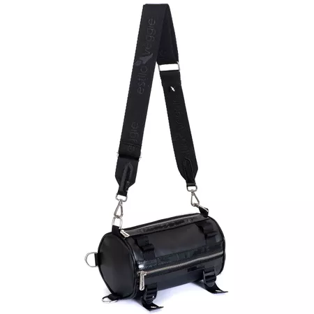 Bolsa Vegan Beggie Cilindro Redonda Preta - Cili01 - ESTILO VEGGIE SHOES