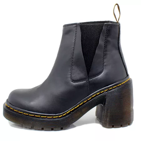 Coturno Chelsea Plataforma Yúca Estilo Veggie Pret... - ESTILO VEGGIE SHOES