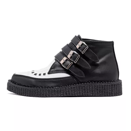 New Creeper Bico Fino Cagliari Estilo Veggie Preto... - ESTILO VEGGIE SHOES