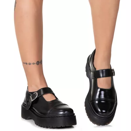Sapato Inglês Estilo Veggie Boneca Menina Verniz P... - ESTILO VEGGIE SHOES