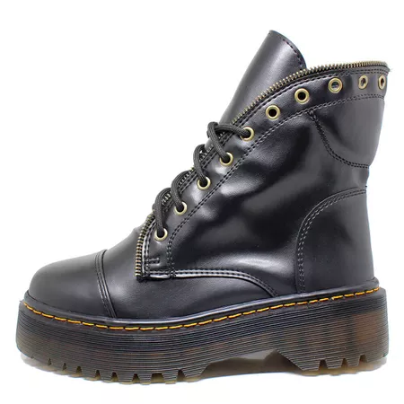 Coturno Estilo Inglês Milano Preto - 1022 - ESTILO VEGGIE SHOES