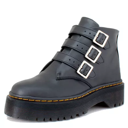 Coturno Estilo Inglês Atena Preto - 1007 - ESTILO VEGGIE SHOES