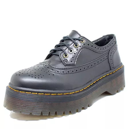 Sapato Oxford Estilo Veggie Greta Preto - 1031 - ESTILO VEGGIE SHOES