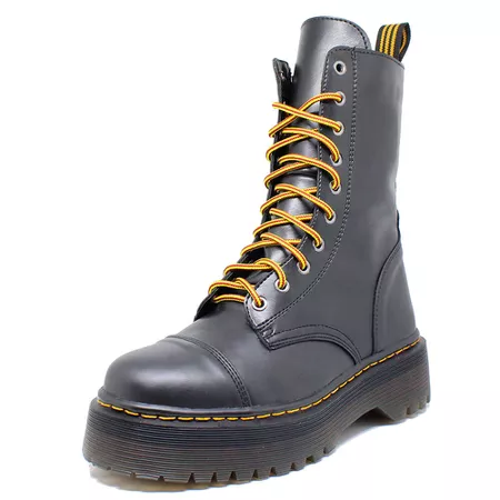 Coturno Estilo Inglês Auren Preto - 1009 - ESTILO VEGGIE SHOES