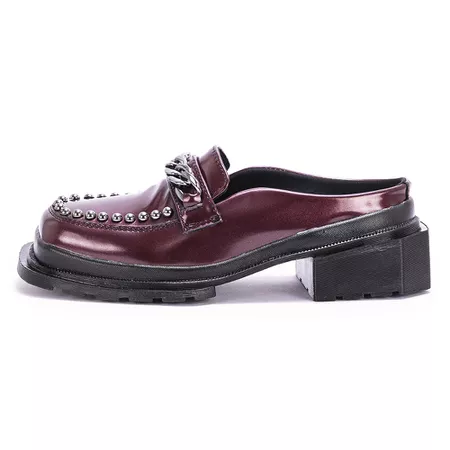 Sapato Mule Carlota Verniz Vinho Malbec - 15054 - ESTILO VEGGIE SHOES