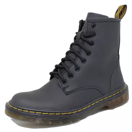 Coturno Inglês Estilo Veggie Preto Fosco Baixa - 3... - ESTILO VEGGIE SHOES