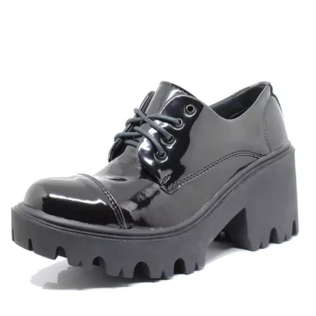 Sapato Estilo Veggie Matilda Verniz Preto - 2004 - ESTILO VEGGIE SHOES