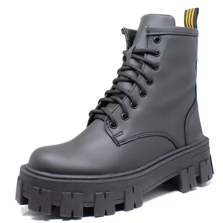 Coturno Tratorado Estilo Veggie Preto Fosco - 334 - ESTILO VEGGIE SHOES