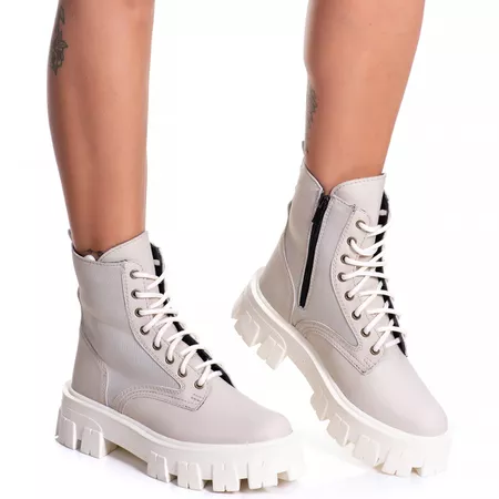 Coturno Tratorado Hera Creme - 316 - ESTILO VEGGIE SHOES