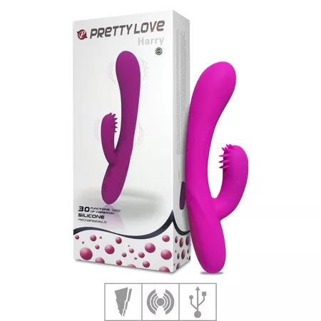 Vibrador Com Estimulador Recarregável Harry SI (5520) - Magenta