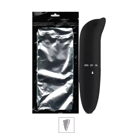 Vibrador Ponto G Aveludado Golfinho SI (6178) - Preto