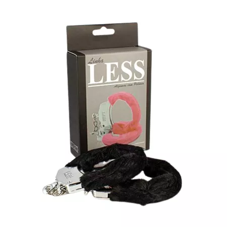 Algema Less Cromada Com Pelúcia - (HA141C) - Preto