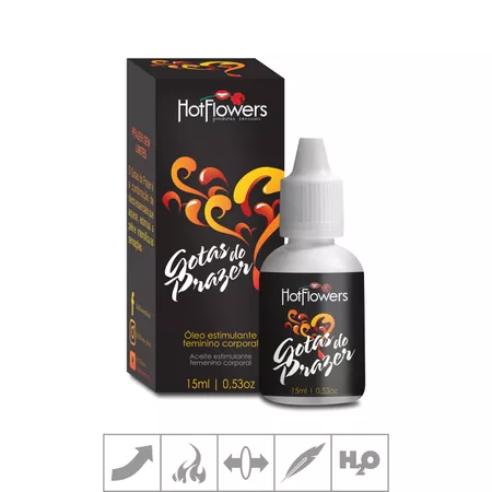 Excitante Feminino Gotas Do Prazer Hot Flowers 15ml (HC363). - Padrão