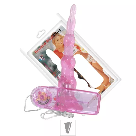 Plug 5 Esferas Com Vibro VP (PL005-ST214). - Rosa