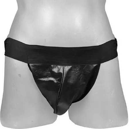 Cueca Jockstrap em Corino (GS1100) - Preto