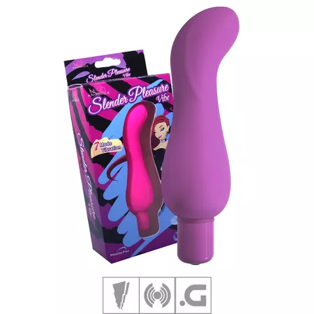 *Vibrador Ponto G Slender Pleasure 10x10cm SI (5068-ST292) - Roxo