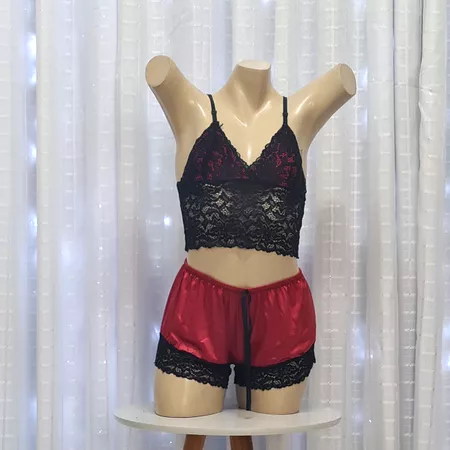 Baby Doll Ivete Íntima Delas (ID897-ST861) - Vermelho