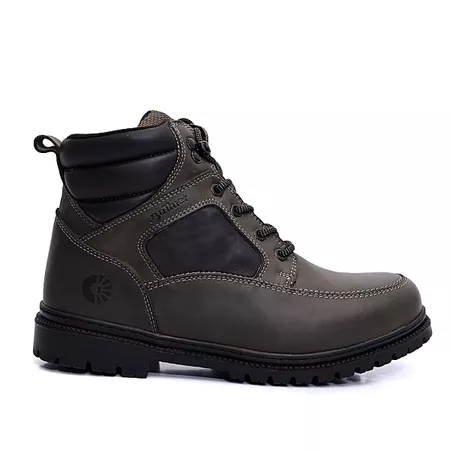 Bota Coturno Cano Alto de Couro - Cabardino Chumbo - USE BUTHIER