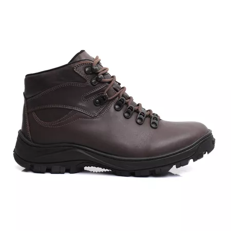 Bota Coturno Masculina de Couro - Kangri Brown - USE BUTHIER