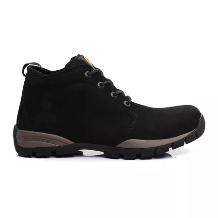 Bota Cano Baixo Masculina de Couro - Batu Preto - USE BUTHIER