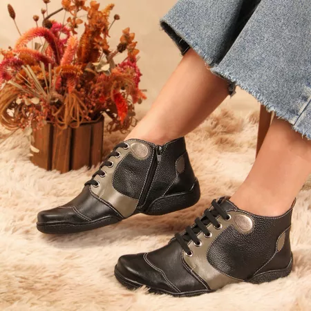 Bota Feminina em Couro Preto J.Gean CM0038 - CM003... - J.Gean