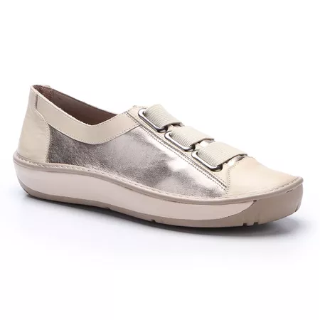 Tênis Wave Feminino em Couro Prata J.Gean. - FI002... - J.Gean