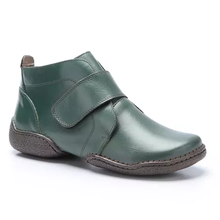 Bota Feminina em Couro cor olivia J.gean com velcr... - J.Gean
