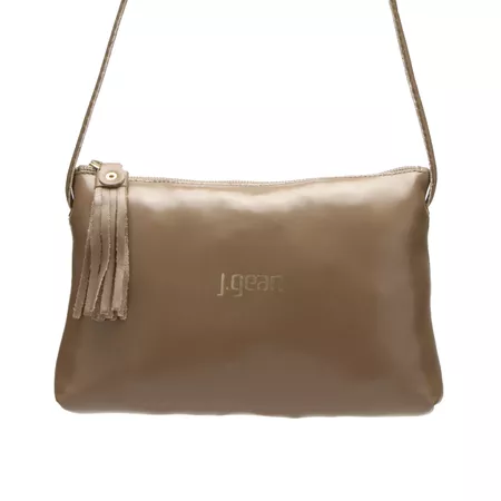 Bolsa transversal ou tiracolo de Couro cor Castanh... - J.Gean