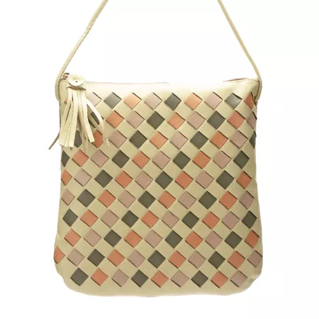 Bolsa artesanal feminina de Couro cor Citrino J.Ge... - J.Gean