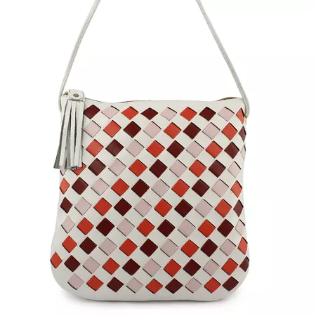 Bolsa artesanal feminina de Couro cor Diamante J.G... - J.Gean