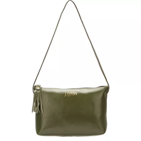 Bolsa artesanal Em Couro Verde J.Gean - NC0044/30 - J.Gean