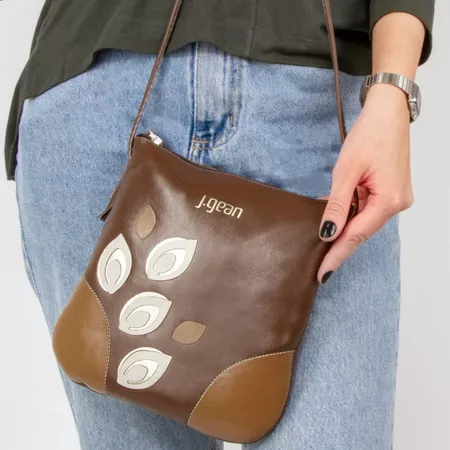 Bolsa de Mão Em Couro Marrom J.Gean - NC0082/01 - J.Gean