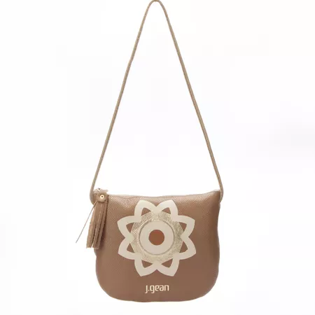 Bolsa de Mão Em Couro Marrom J.Gean - NC0085/01 - J.Gean
