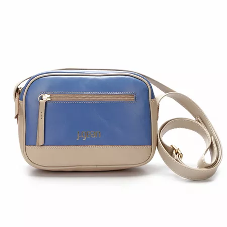 Bolsa Feminina Em Couro Azul J.Gean - PB0012/02 - J.Gean