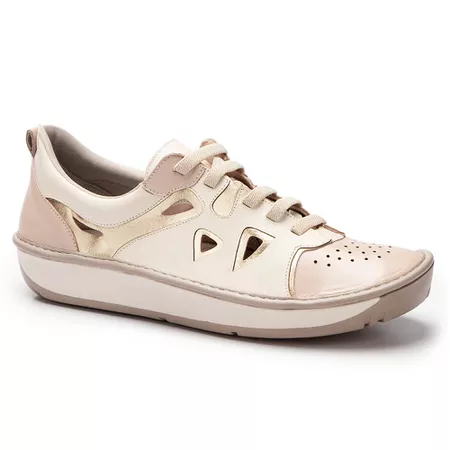 Tênis Feminino em Couro cor Ouro J.Gean FI0027 - F... - J.Gean
