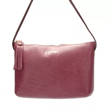 Bolsa artesanal feminina Em Couro cor Pink cod. NC... - J.Gean