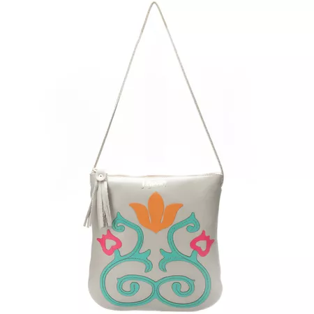 Bolsa de Mão Em Couro Cinza J.Gean - NC0083/02 - J.Gean